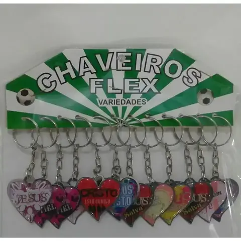 Chaveiro chapinha Coração Unidade