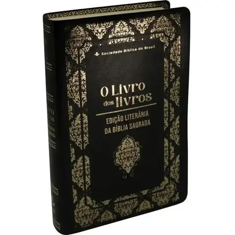 O Livro dos Livros edição literaria da Bíblia Sagrada Capa Luxo Preta NTLH
