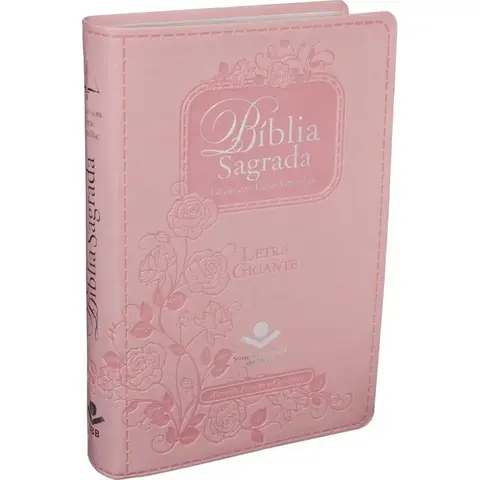 Bíblia Sagrada Letra Gigante | Rosa Flores Edição Com Letras Vermelhas Com Índice | RC