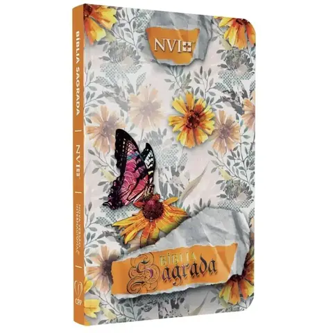 Bíblia Slim Capa Dura Floral Abstrato NVI