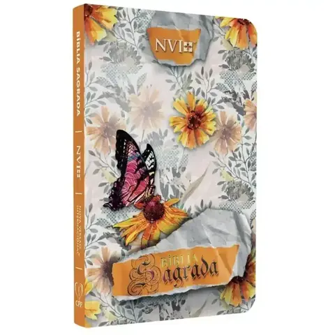 Bíblia Slim Capa Dura Floral Abstrato NVI