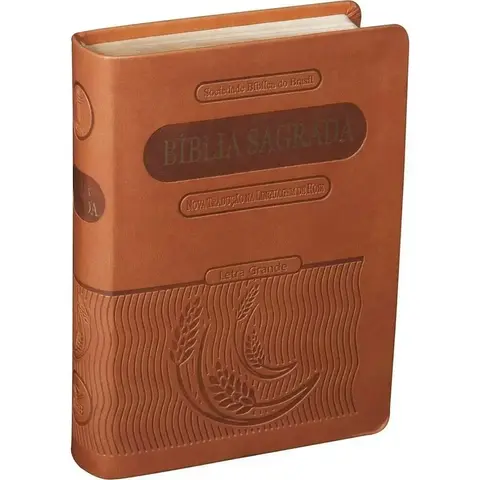 Biblia Sagrada Com Letra Grande Formato Compacto Marrom NTLH