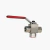 Valvula Esfera 3/8 X 3/8 X 3/8 Npt 7000psi 3