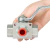 Válvula Alta Pressão 3 Vias Conexão FF 1/2" FM | Controle de Fluido para Sistemas Industriais