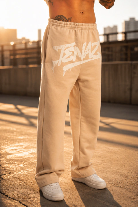 Pantalón Tenaz Oversize Graffiti Beige