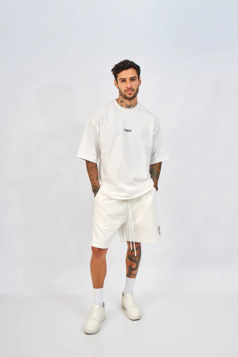 Polera oversize - Clasic hueso - comprar en línea