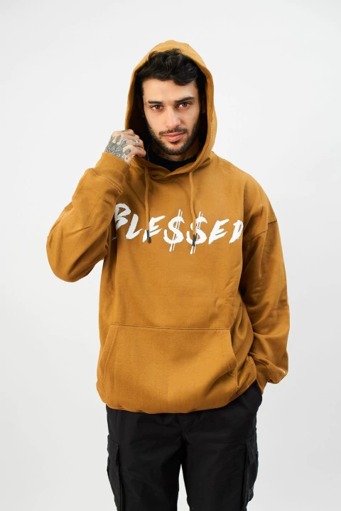 Poleron oversize Blessed Camello - comprar en línea