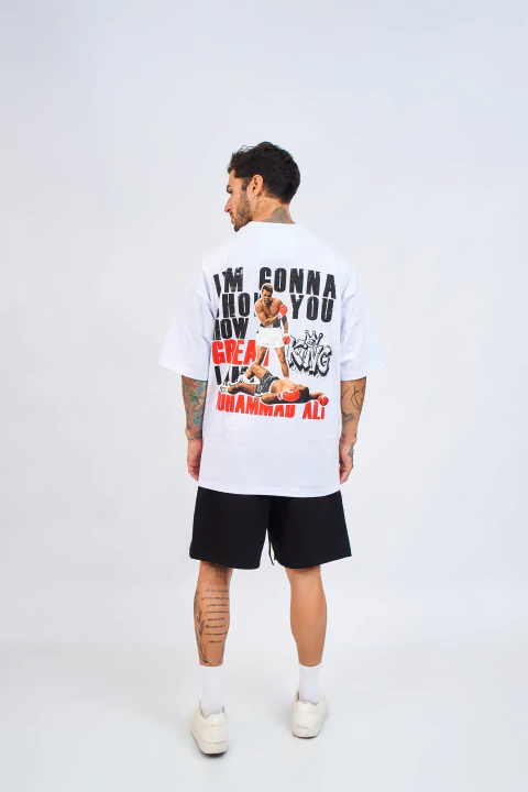 Polera oversize - Ali Knock Out Blanco - comprar en línea