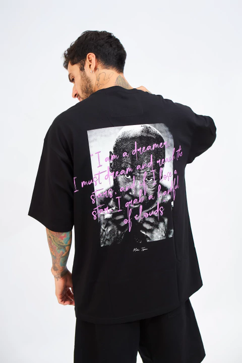 Polera oversize - Tyson Negro - comprar en línea