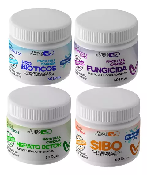 Kit Hongo Cándida + Control Sibo X 240 Dosis Neutro