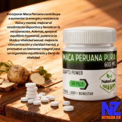 Maca Peruana Pura X 100 Comprimidos - Suples Argentina