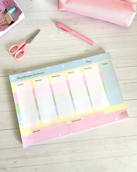 Planner block A4 Lunares Pastel