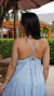 Vestido longo decote - comprar online