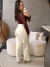 Calça wide leg branca - comprar online