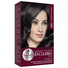 HASKELL EXCLLUSIV TOM 300 CASTANHO ESCURO - KIT TONALIZANTE SEM AMONIA