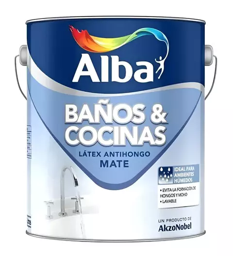 LATEX ANTIHONGO PARA BAÑOS Y COCINAS ALBA - comprar online