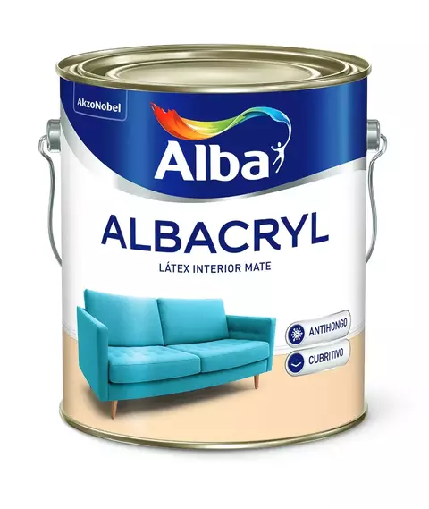 ALBACRYL LATEX BLANCO MATE X 4 LT - - comprar online