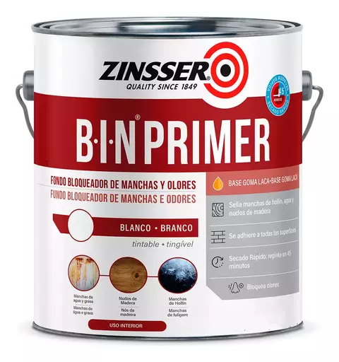 BIN PRIMER ZINSSER BLOQUEADOR DE MANCHAS X 3.87 - comprar online