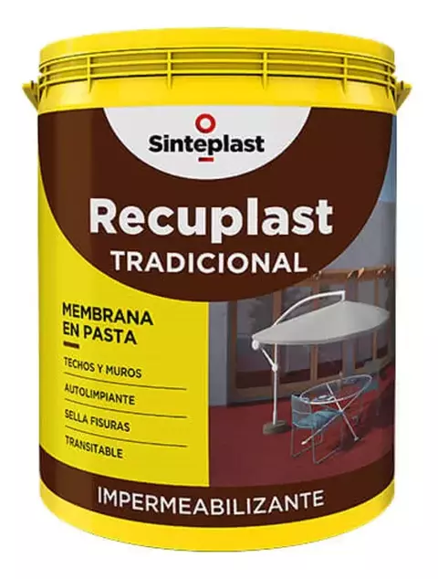 RECUPLAST TRADICIONAL MEMBRANA EN PASTA IMPERMEABILIZANTE X 1 KG