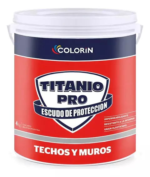 TITANIO PRO COLORIN TECHOS Y MUROS X 4 KG - comprar online