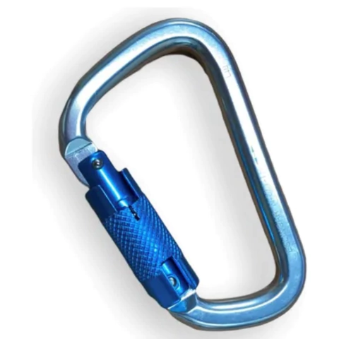 Mosquetón carabinero 18mm ALUMINIO con doble traba