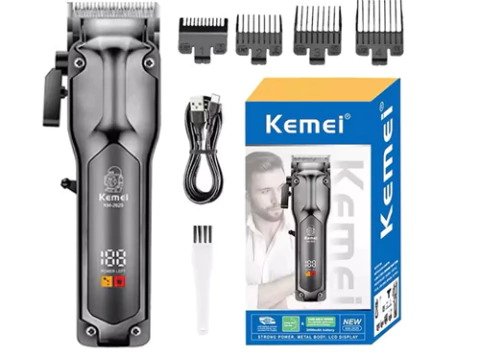 Maquina De Cortar Pelo Kemei Recargable Km-2629 Profesional - comprar online