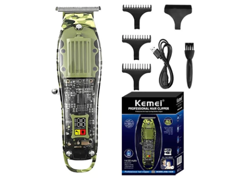 Maquina De Cortar Pelo Profesional Kemei Km-1928 Camuflada - comprar online