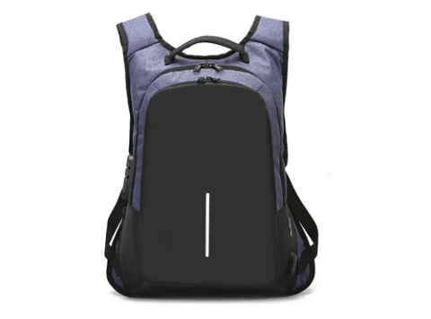 Mochila Urbana Porta Notebook Anti-robo C/ Candado Y Usb Azul - comprar online