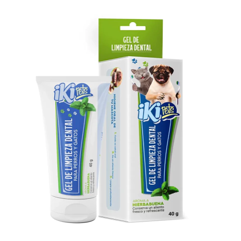 Gel dental para perros y gatos iki pets