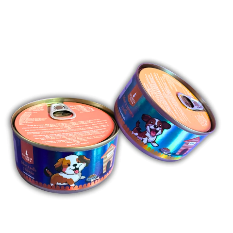 Lata snack para perros pate