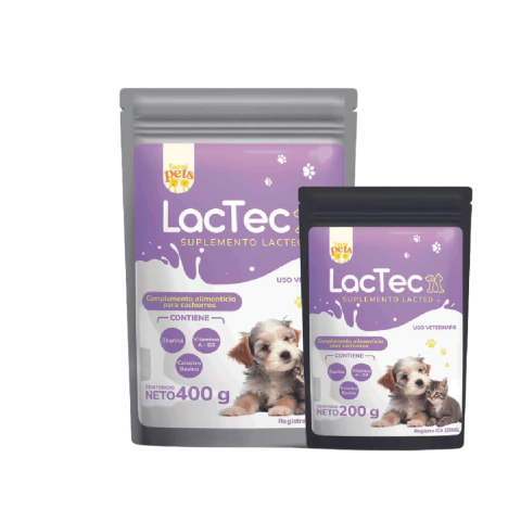 LAC TEC LECHE REMPLAZADOR PARA PERROS Y GATOS - 200 GR