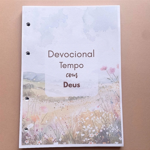 Refil para Devocional Fichário A5 -Campo de Flores
