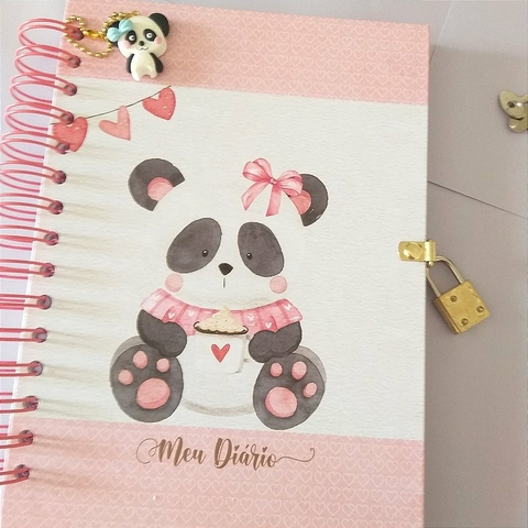 Diário Infantil Panda -com Cadeado - comprar online