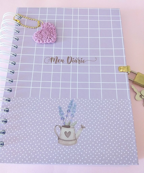 Diário com Cadeado- Lavanda
