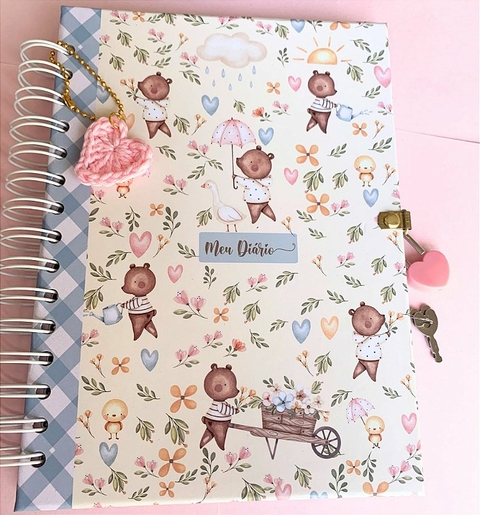 Diário Infantil com Cadeado-Ursinho