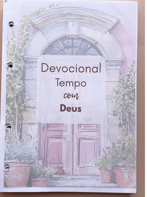 Refil para Devocional Fichário A5 -Minha Entrada