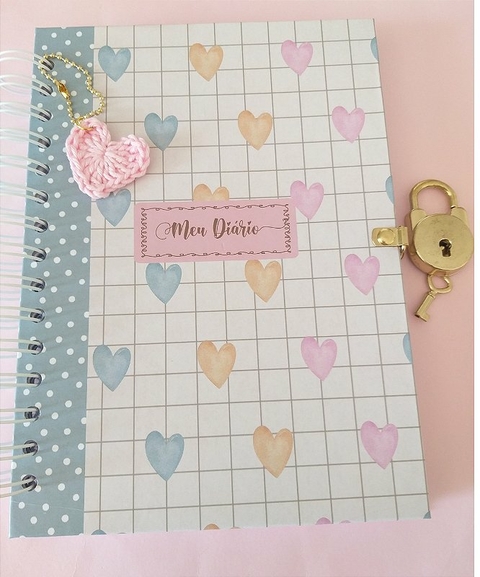 Diário Coração -com Cadeado