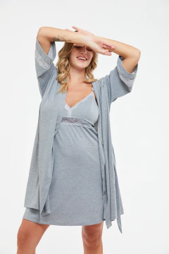 Imagen de Bata De Mujer Maternal De Modal Fiorella