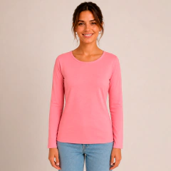 Remera Manga Larga De Modal Mujer 5050 - Nouvelle factory