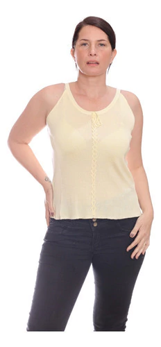 Remera Musculosa Tejida Mujer Art 5280 en internet