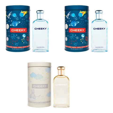 Perfume Bebe Pack X3 Edt Cheeky X 100 Ml + Lata Regalo