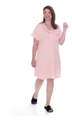 Camisón De Verano Manga Corta Talle Super Especial 692-local - tienda online