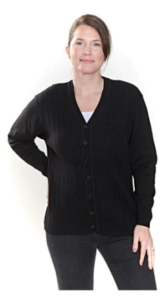 Imagen de Cardigan Saco Tejido Con Botones Mujer Hilado Premium
