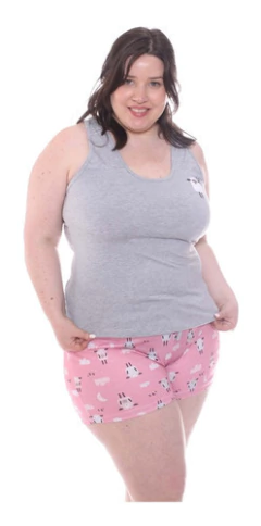 Pijama De Verano Mujer Sin Mangas Talles Grandes Art 820 en internet