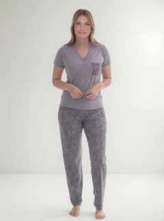 Pijama Mujer De Invierno - Medio Tiempo - Art 844