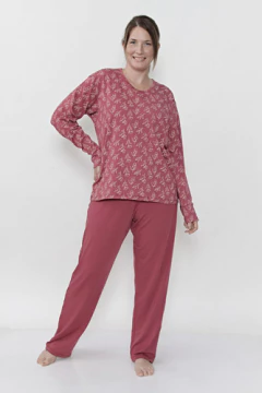 Pack X2 Pijamas Mujer Invierno Manga Larga Nouvelle 897 - Nouvelle factory