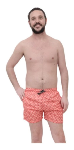 Imagen de Short De Baño Malla De Hombre Estampada Premium Art 235