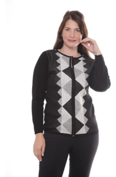 Campera Tejida Con Cierre Mujer Invierno Art 3010 Local - tienda online