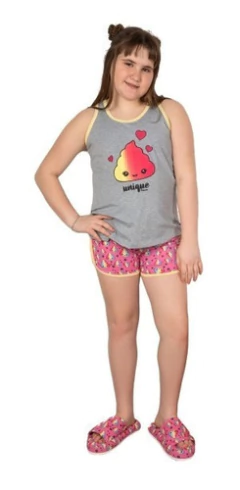 Pijama De Verano Para Nenas Emoji Art 722 en internet