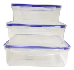 Set X3 Tapper Hermeticos Vianda Apto Freezer Microondas - Nouvelle factory